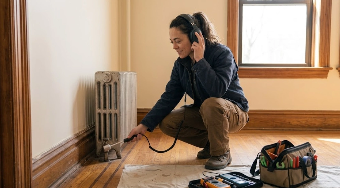 Electronic diagnostics and moisture testing for leak detection University Heights Bronx